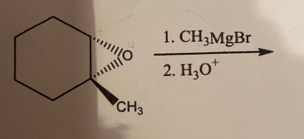 CH3
1. CH3MgBr
+
2. H₂O*