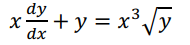 dy
+ y =
³ Jy
dx
