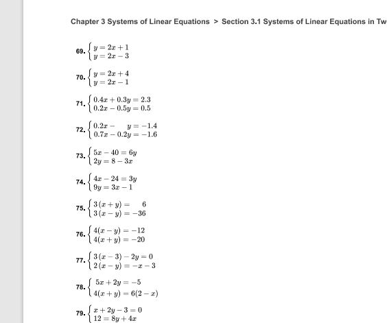 S 3(2 - 3) - 2y -0
77. 3(2 - 3) – 2y = 0
2 (z - y) = -a - 3
:- 3
