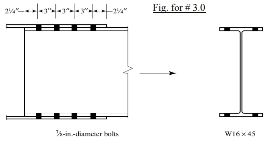 Fig. for # 3.0
24"
-24"
I
/8-in.-diameter bolts
W16x 45
