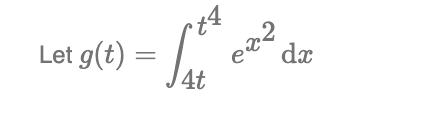 Let g(t) = L4
dx
4t
