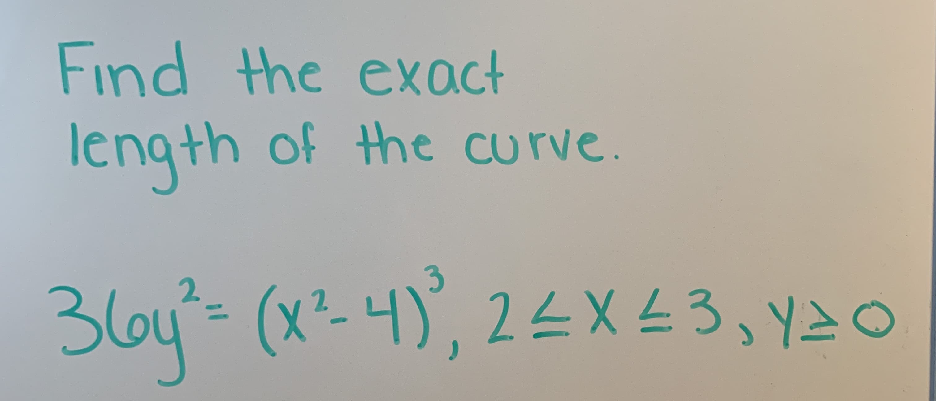 Find the exact
length of the curve
Lou
