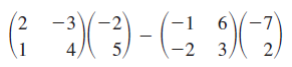 (7-3)(3)-(-²9(2)
5
1
6