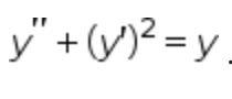 y" + (y)² = y
