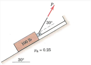 30°
100 lb
Hie = 0.25
30°
