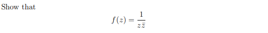 Show that
1
f(2) = =
22
