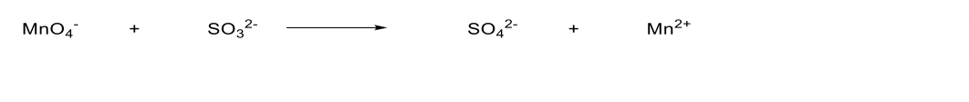 MnO4
SO3²-
SOĄ2-
Mn2+
+
