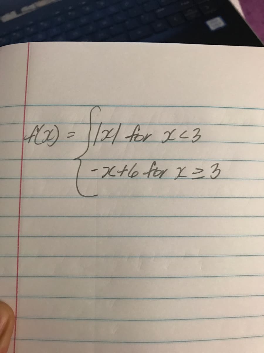 for 1L3
-x+6 for X= 3
