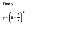 Find y".
y= (6 +
X
4