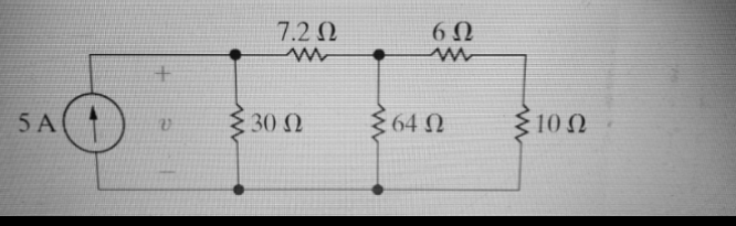 7.2 Ω
6Ω
5Α
. 30 Ω
64 Ω
310 0
