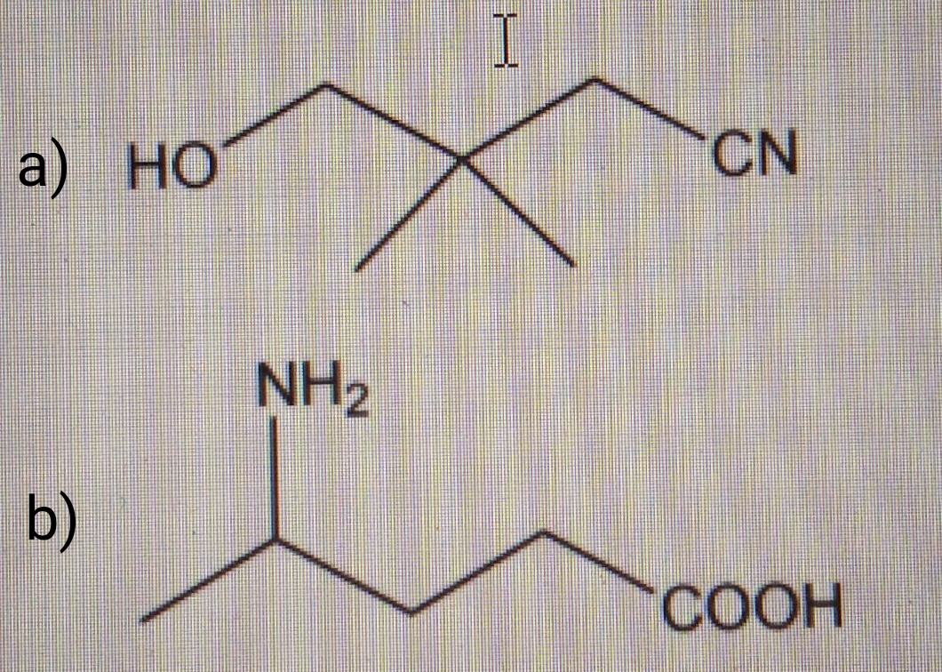 I
a) НО
CN
NH2
b)
СООН
