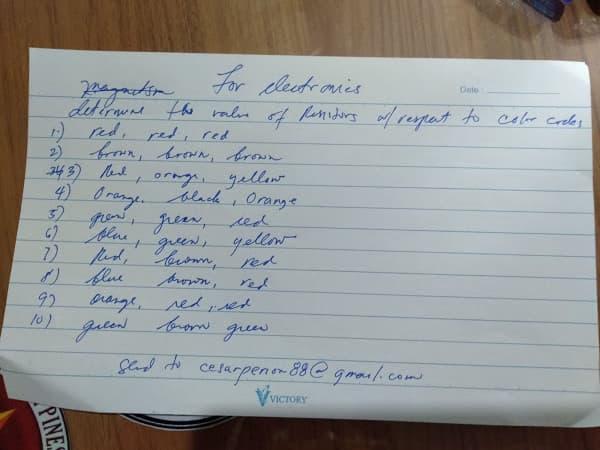 For cleutranis
Date:
deteraund the ralve
1) red, red, red
2) fron, Arown, brown
343) ed, ornge. gellen
4) O range. lach , Orange
32 geni, jrer, ed
femidorg of rexpat to colo corles
blae,
1)
67
guen, yellw
fud, buon,
red
Arown,
red
92
10)
orange, rediset
Jutend
brow
grew
