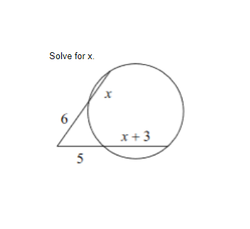 Solve for x.
x+3
5
