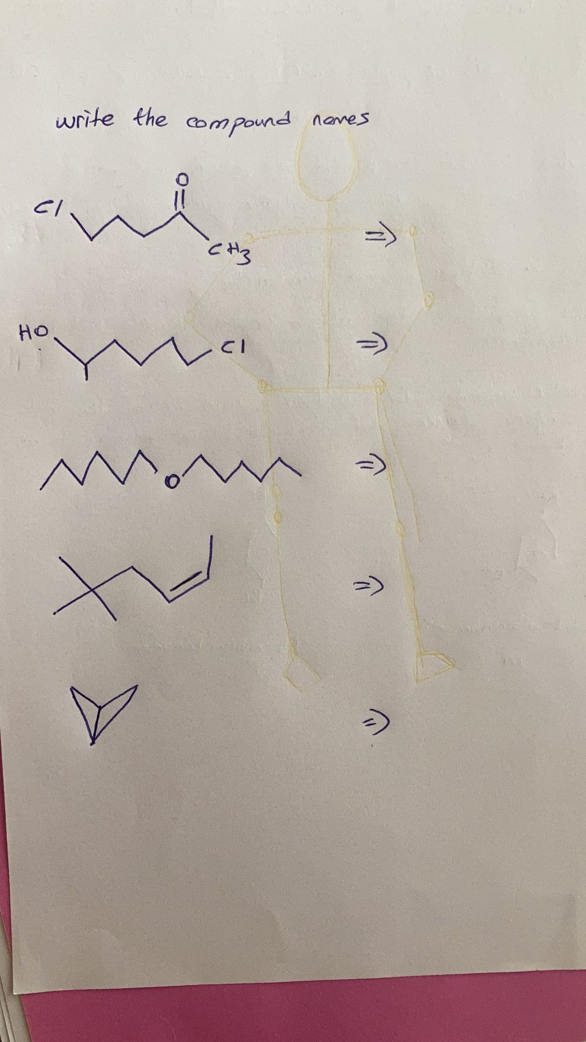 write the compound
HO
