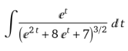 et
dt
J (2 +8 e' + 7)³/2
