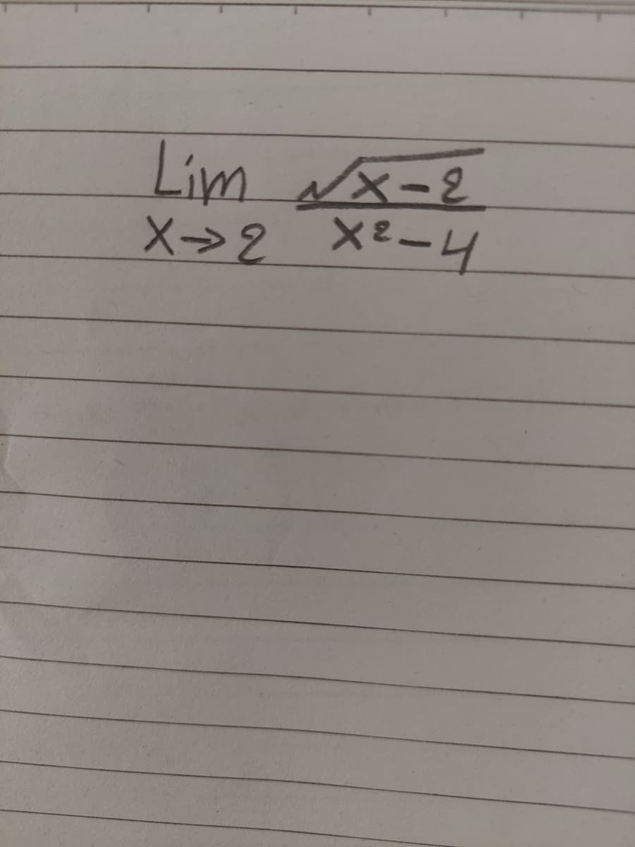 Lim NX-2
X→2 Xe-4
X>2
