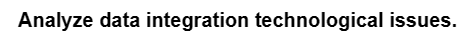 Analyze data integration technological issues.