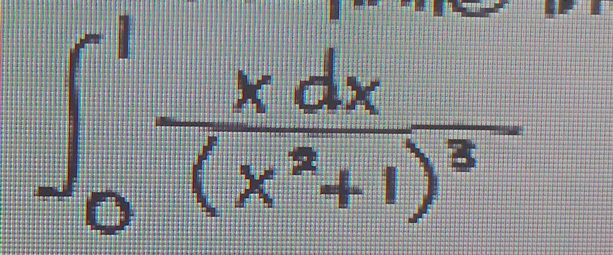 is
x dx
(x²+1)³