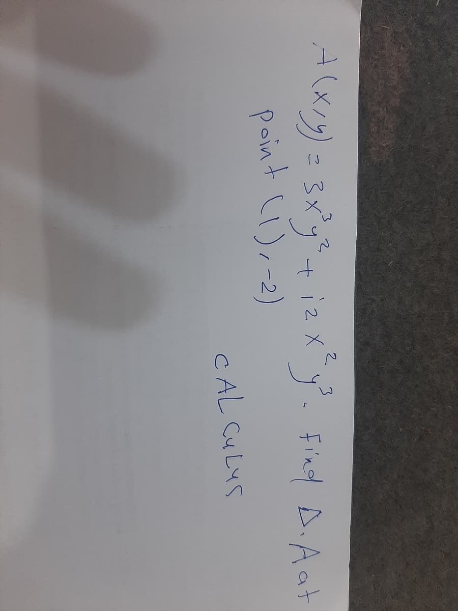 A(xry) = 3x'y+ izx y. Find D.Aat
point li),-2)
CAL Cu LYS
