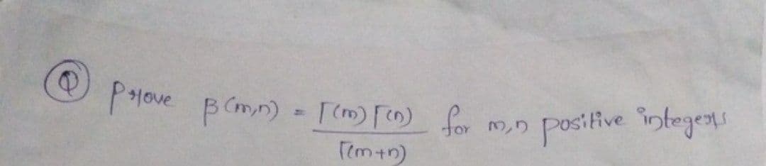 Ptove B(mn) = [(m) Fn) for
positive integens
