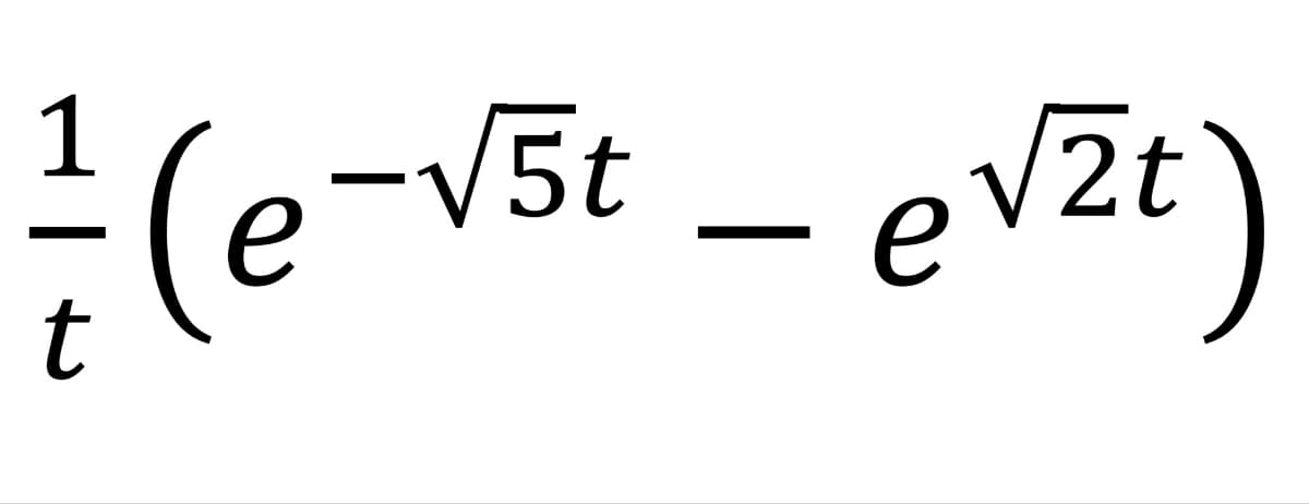 (e-v5t – eVzc)
1
-ev
