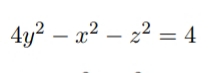 4y? – x2 – 22 = 4
