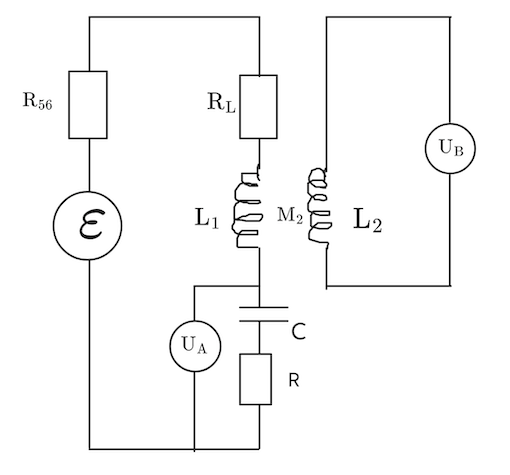 R.56
W
RL
L₁
UA
M₂
чееее
C
R
20
L2
UB