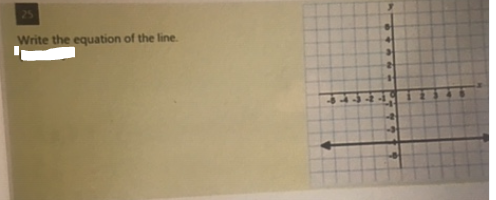 25
Write the equation of the line.
