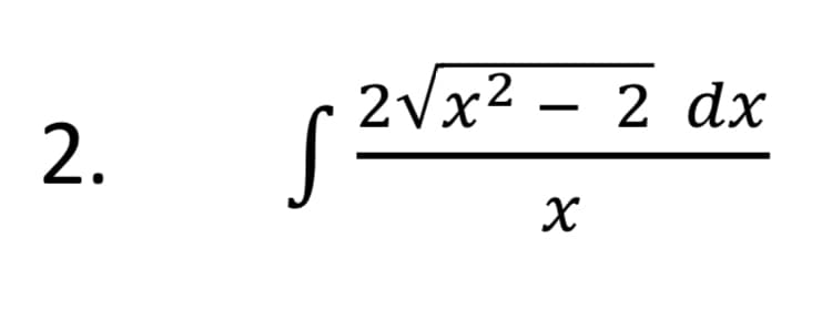 2Vx² – 2 dx
2.
