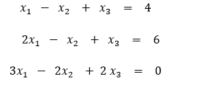 4
X1 - X2 + X3
6
2x1
X2 + X3
3x1
2х2 + 2 хз
||
||
