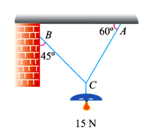 B
60°YA
45
(C
15 N
