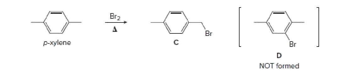 Br2
Br
р-хуlene
Br
NOT formed
