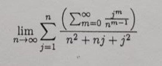 172
lim
n2 + nj + j2
ゴ=1
00-u
