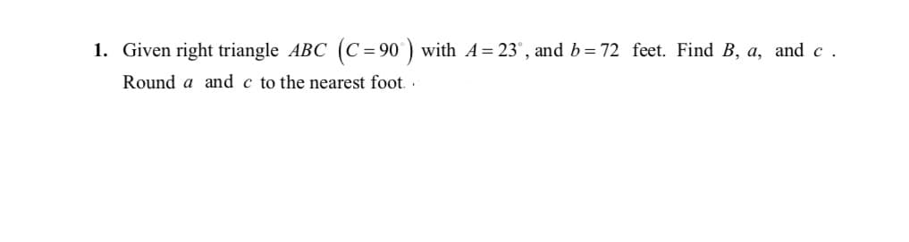 Find B, a, and c .
