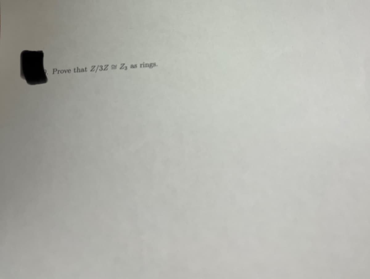 Prove that 2/3Z = Z, as rings.