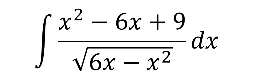 x²
- 6х + 9
dx
2
V6x – x-
