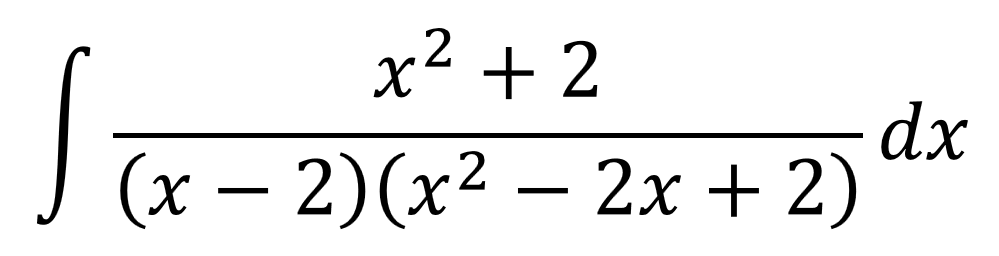 x² + 2
(х - 2)(х2 —
dx
2x + 2) **
