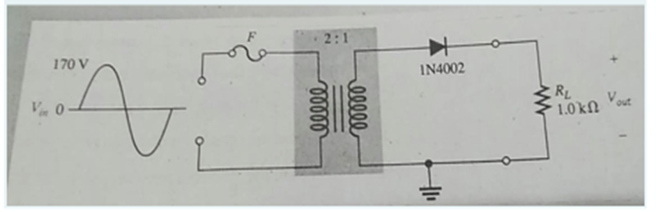 170 V
A
Vin 0
2:1
ellee
eeeee
IN4002
RL
10kΩ Vout