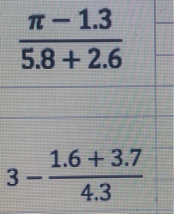 T-1.3
5.8 +2.6
1.6 +3.7
3-
4.3
1.3
