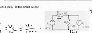 EX Find is, in the circuit below
15ma
2.7
