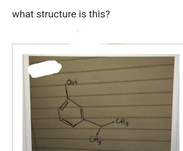 what structure is this?
OH.
Citz
-CH3