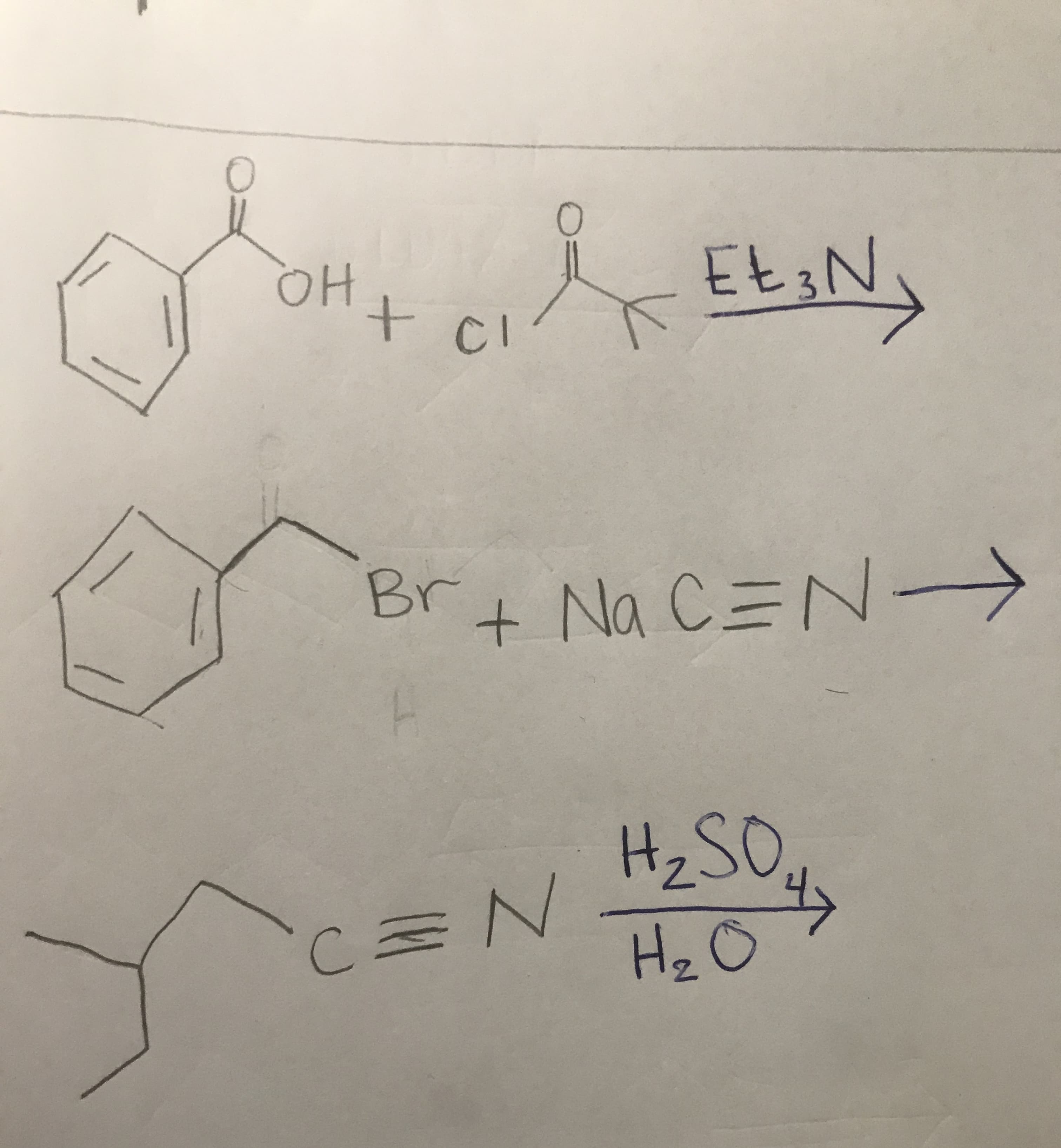 EL3N
OH
Brt Na C三N-
+
H20
