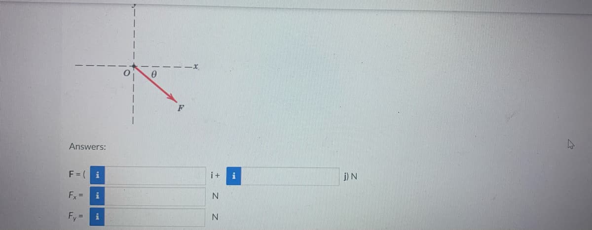 Answers:
F = (
Fx = i
<
i
i
0
i+ i
N
N
j) N
4