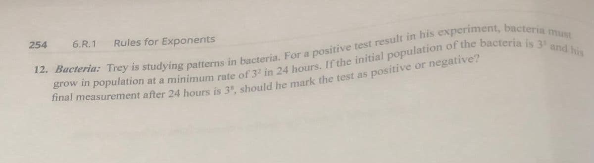 254
6.R.1
Rules for Exponents
