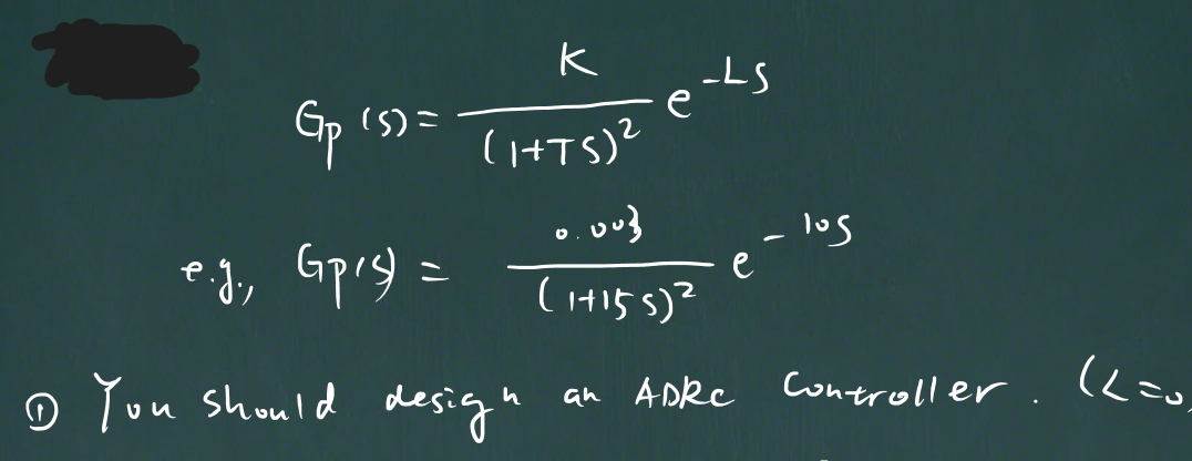 -LS
e
Op (5) =
(+TS)?
ed, Gpig =
-los
e
(4155)?
O Yuu should desig n
an ADke controller.
Kz
