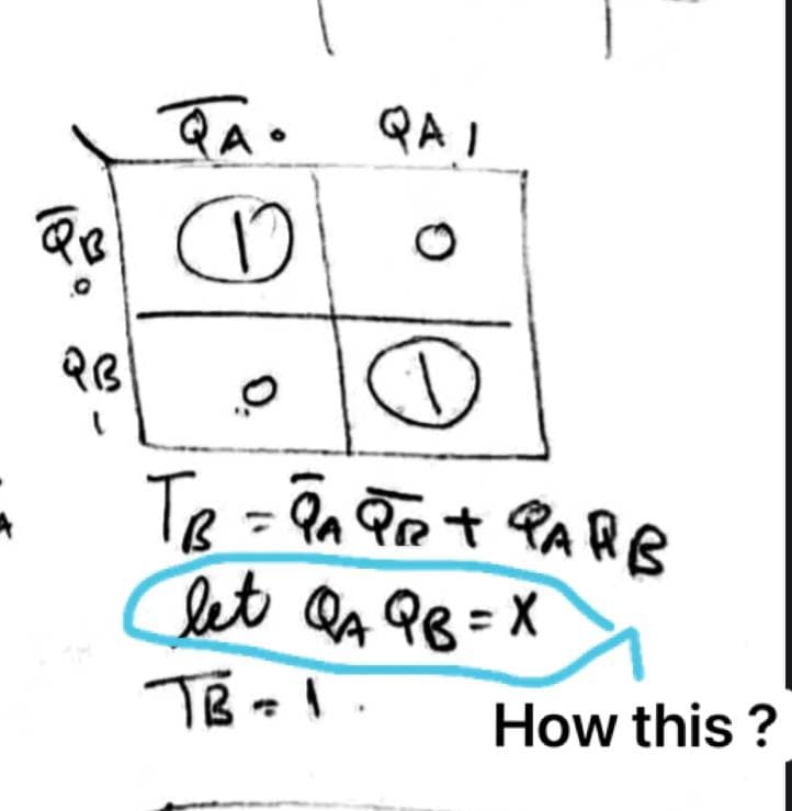 let QA 98=X
QA I
Te = Pn Prp t PARB
%3D
TB-
How this ?
O.
