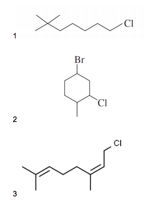 Cl
1
Br
2
CI
3
