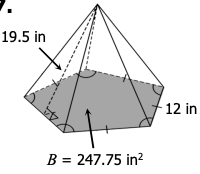 19.5 in
B = 247.75 in²
12 in