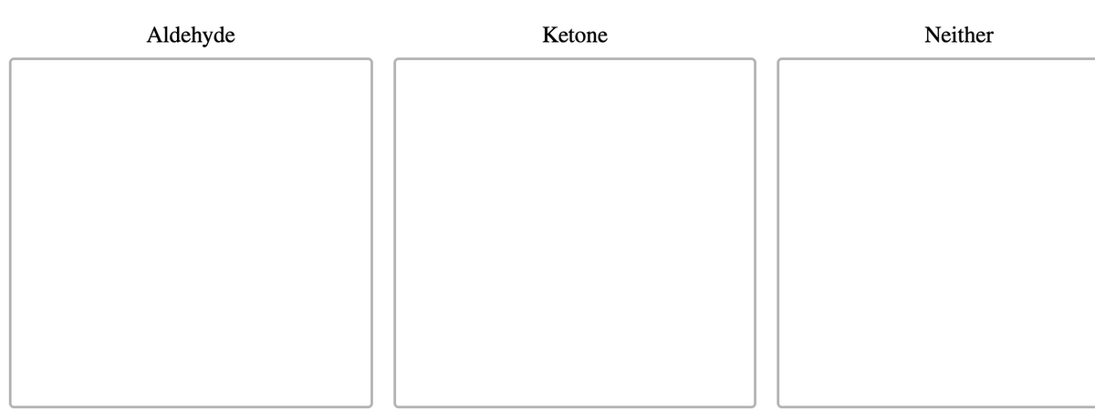 Aldehyde
Ketone
Neither
