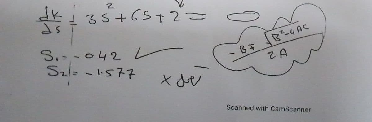 2
35+65+2=
d
S₁-042 L
S21=-1-577
لعمل *
B²-4AC
B =
ZA
Scanned with CamScanner